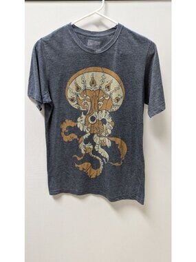 Curbside Clothing Dark Heather Grey Jellyfish Graphic Tee
